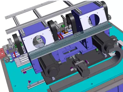 6-station winding machine 3D model