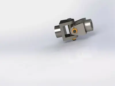 industrial roller braket 3D model