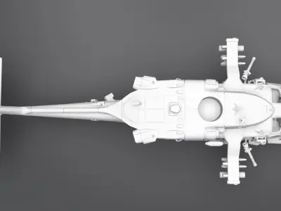 MH60 M Blackhawk Scale model  3D print model