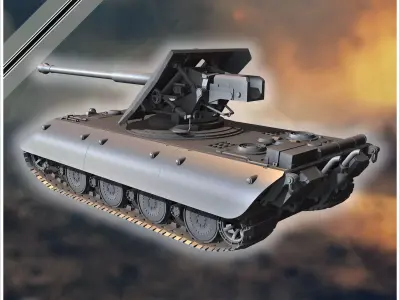E-100 Waffentrager 88mm Pak 43 Entwicklung tank destroyer - Germ 3D print model