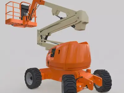 Cherry Picker Teleskopic Boom 3D model