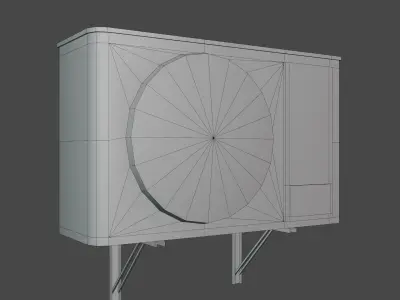 AC Rusty - Low Poly  Game-Ready Low-poly 3D model