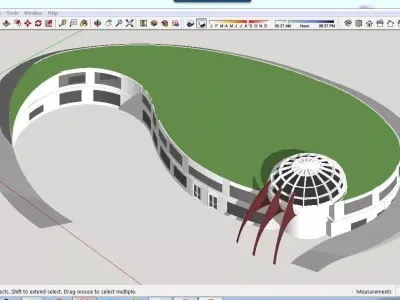 Sketchup Office building B6 3D model