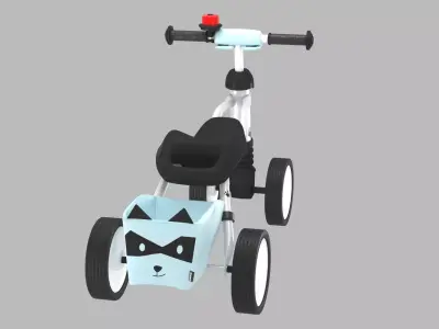 Baby Balance Bike 3D Model 3D model