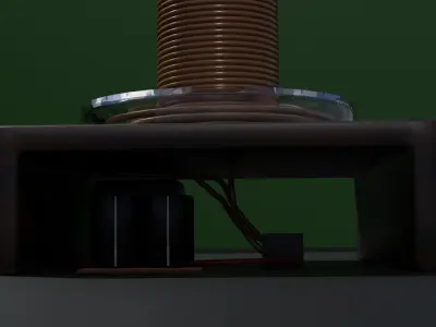 TESLA COIL Free low-poly 3D model