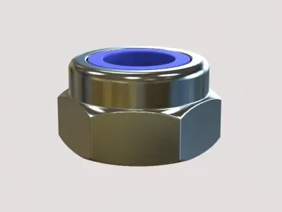 M5 Hexagon Nylon Locking Nuts 3D print model