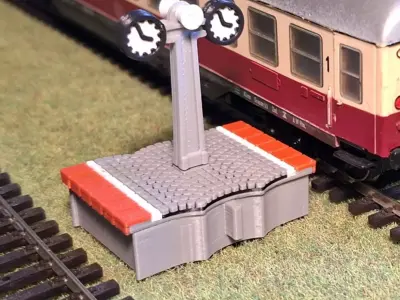 Double Edge Platform Clocks 1-87 FDM color 3D print model