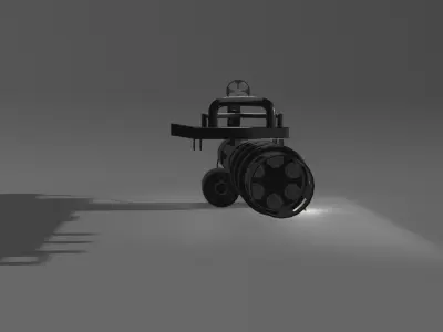 M134 minigun 3D model buy