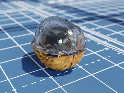 Walnut Speaker Design 3D model