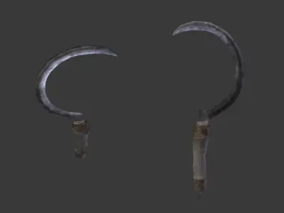 Next Gen AAA Sickle - game model lowpoly Low-poly 3D model