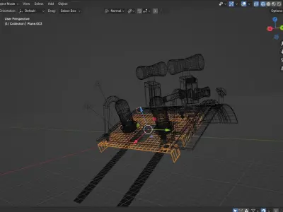 Thrust Lever and Fuel cuttoff switch panel 787 Dreamliner 3D model