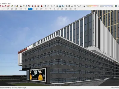 Sketchup Commercial Complex N4 3D model