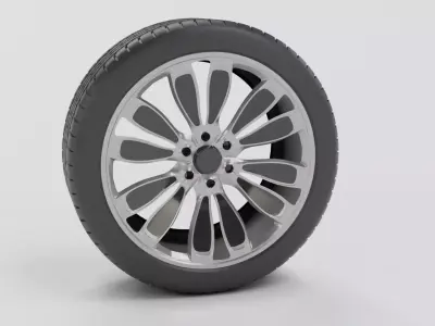 Luxury wheel Free low-poly 3D model