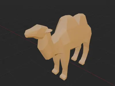 LowPoly Desert Animals Low-poly 3D model