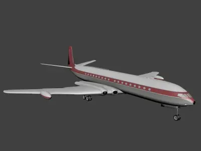 de Havilland DH 106 Comet 4 Low-poly 3D model