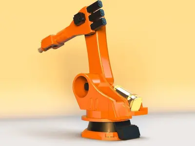 ABB Industrial Robot Low-poly 3D model