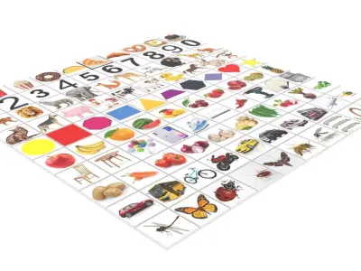 Lego Tiles Set 3D model
