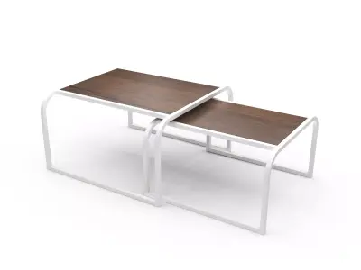 Industrial Minimalist Modern Coffee Table  Free 3D model