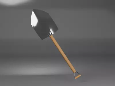 Shovel Low-poly 3D model