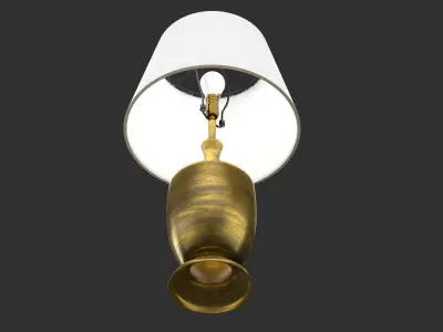 Brass Lamp Shade Low-poly 3D model