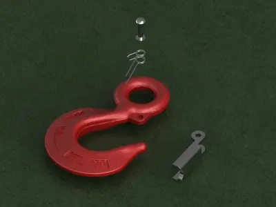 Hook crane 3D model