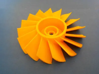 Axial turbine wheel Free 3D print model