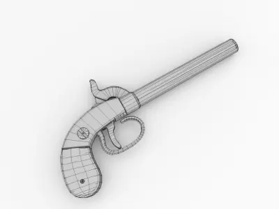 Civil War Pistol 3D model
