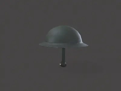 Militery Helmet Low-poly 3D model buy