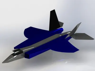 Model airplane design trying 3D model