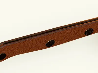 rusty knife 3D model