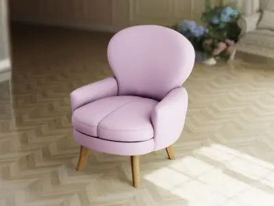 Furniture Accent Chairs Bohemian 005 Low-poly 3D model