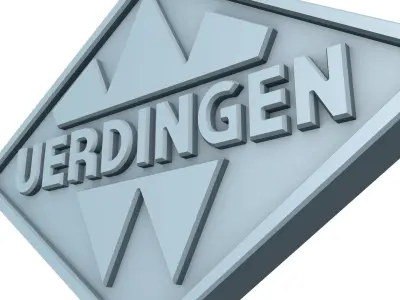 Uerdingen Emblem Mesh Only - STL FBX Free 3D model
