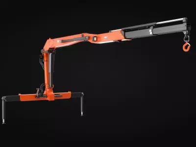 Truck Mounted Crane 3D model