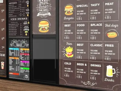 Coffee shop 3D model purchase