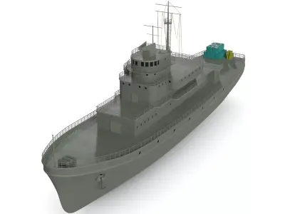 Replenishment Ship 3D model PBR