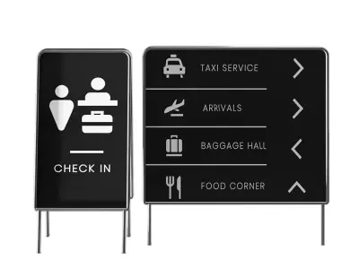Airport Navigation Set 03 3D model