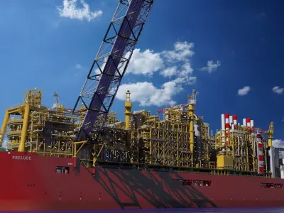 Shell prelude FLNG        3D model