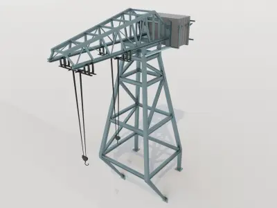 Dock Crane 3D model