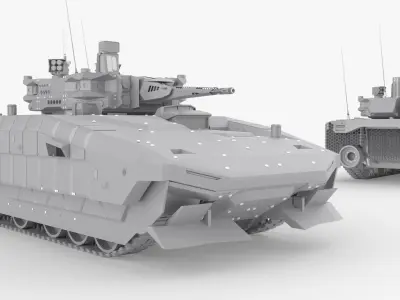 Infantry fighting vehicle Puma 2 Poisonous IFV 3D model