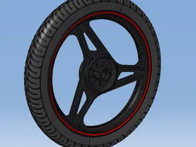 Rear wheel YBR 125 3D model
