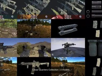 Close Quarters Collection 3D Model Pack