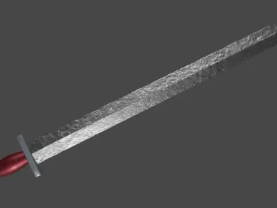Gladius sword with Xyphos handle Low-poly 3D model
