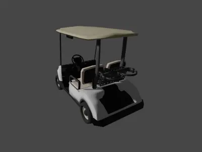 Golf Cart 3D model 9