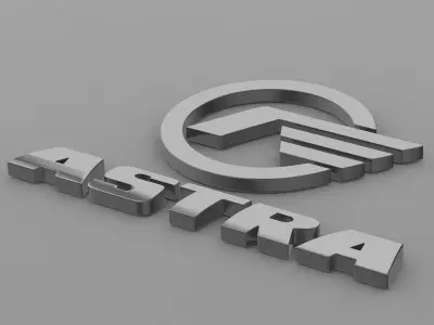 astra logo 3D model