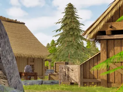 Village Of Standing Stones 3D model