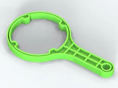 Water Filter Wrench 4 Inches 3D print model