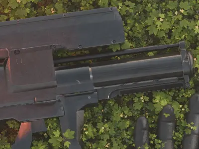 Xm25 gun  Low-poly 3D model