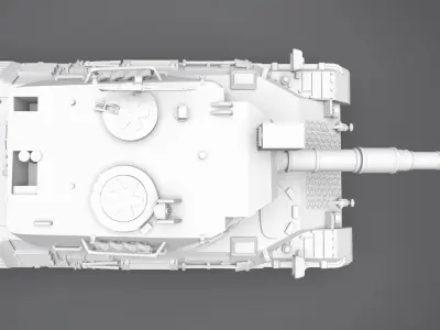 Leopard 1 A4 Scale model 3D print model