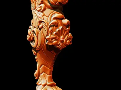 Lion ornament Pendant 3D print model