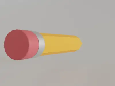 Pencil 3D illustration model 3D model